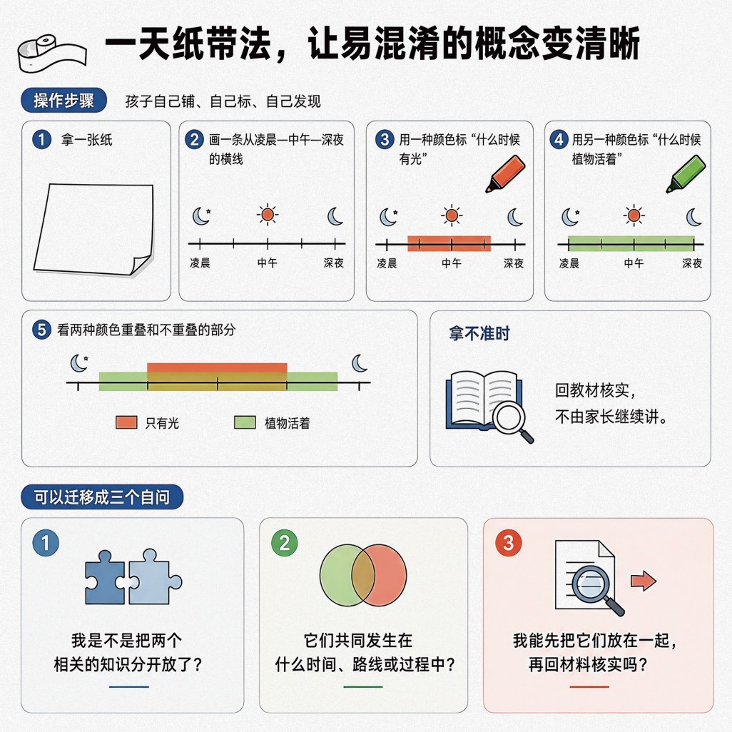 一天紙帶法，讓易混淆的概念變清晰